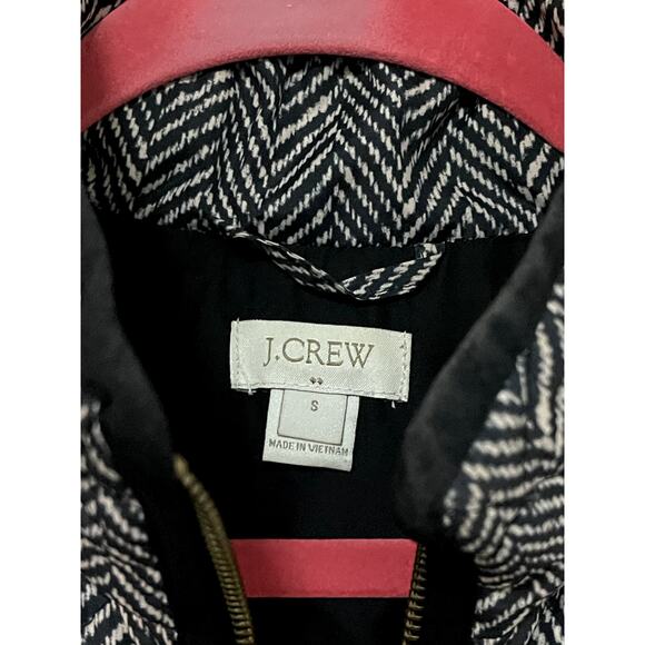 J Crew Down Vest Womens Small gray Herringbone Puffer - Picture 5 of 7